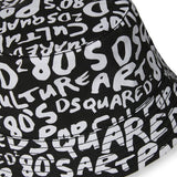 Dsquared Kids Cappello Pescatore con Logo All-over