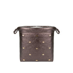 Elisabetta Franchi La Mia Bambina Borsetta Dark Choccolate a Spalla con Tracolla e Motivo Logo All-over per Bambine