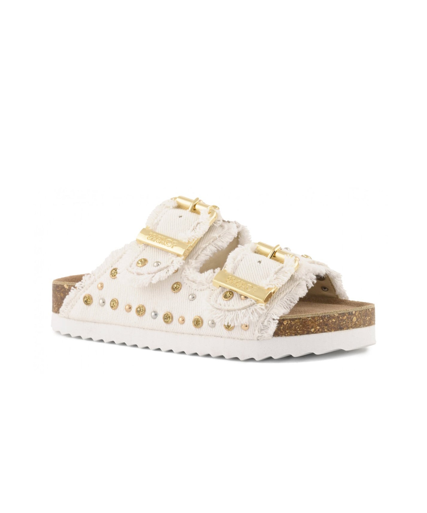 Colors of California Kids Sandalo Denim Panna con Strass per Bambine