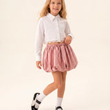 Pinko Kids Camicia Pristine con Dettagli in Pizzo per Bambine