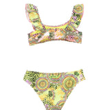 4GIVENESS Costume Bikini a Fascia Fantasia Capri per Bambine