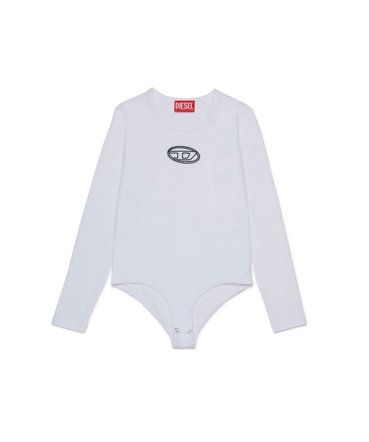 Diesel Kids Body Bianco con Oval D per Bambine