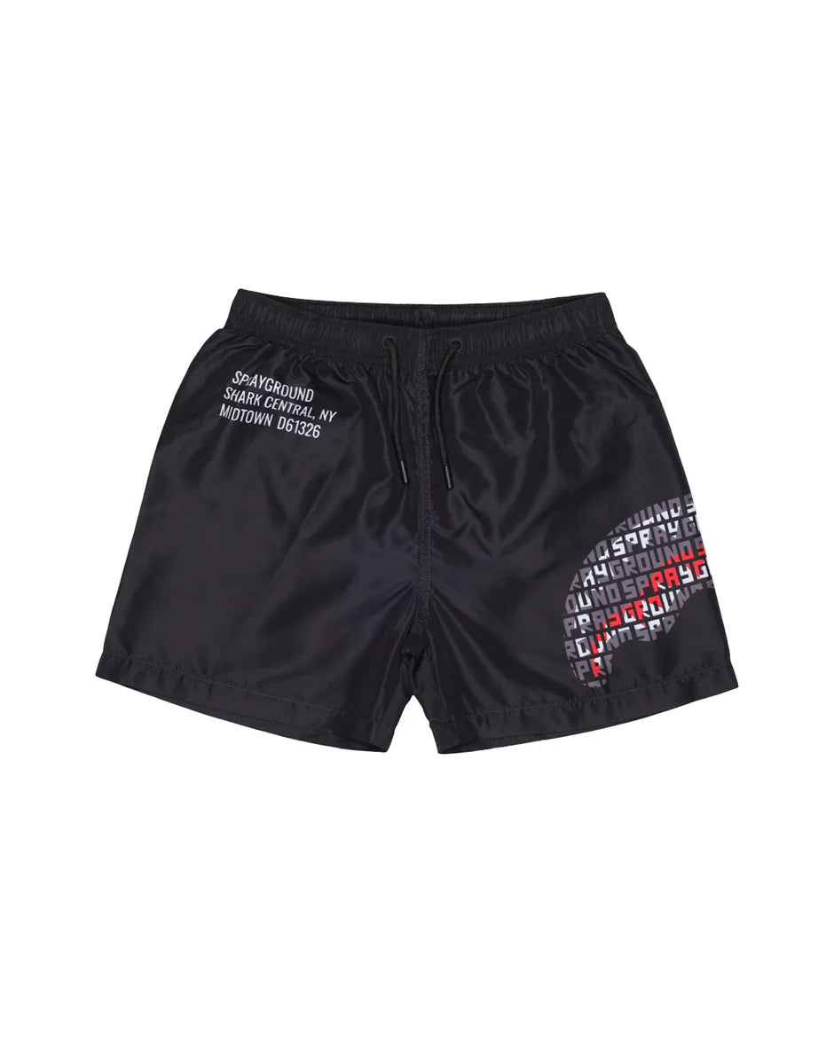 Sprayground Kids Costume Nero con Logo All-Over per Bambini