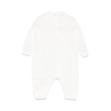 Elisabetta Franchi La Mia Bambina Tutina Panna Pointelle per Neonate