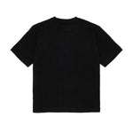Diesel Kids T-shirt Nera con Stampa Oval D Unisex per Bambini