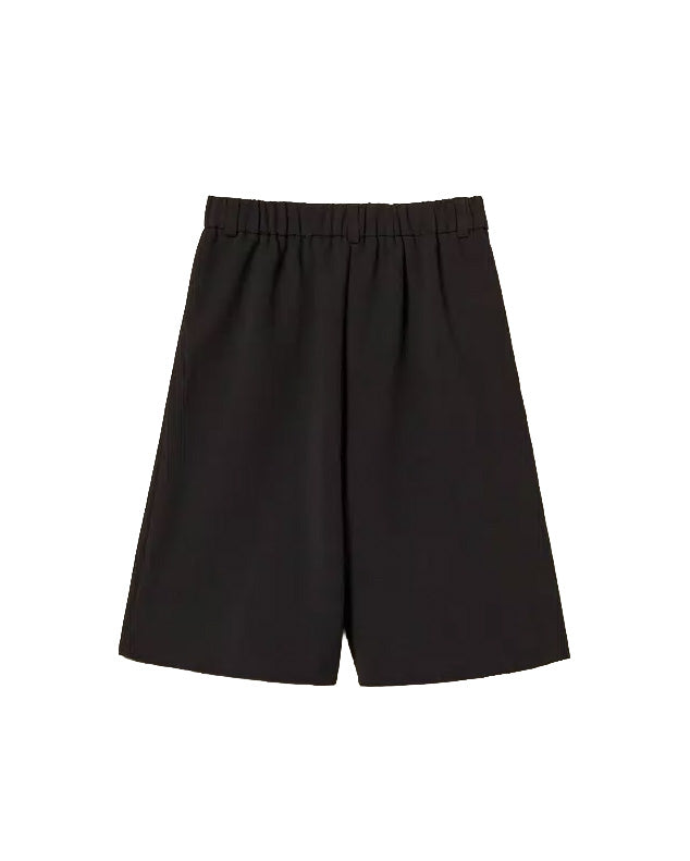Twinset Kids Bermuda Nero con Logo per Bambine
