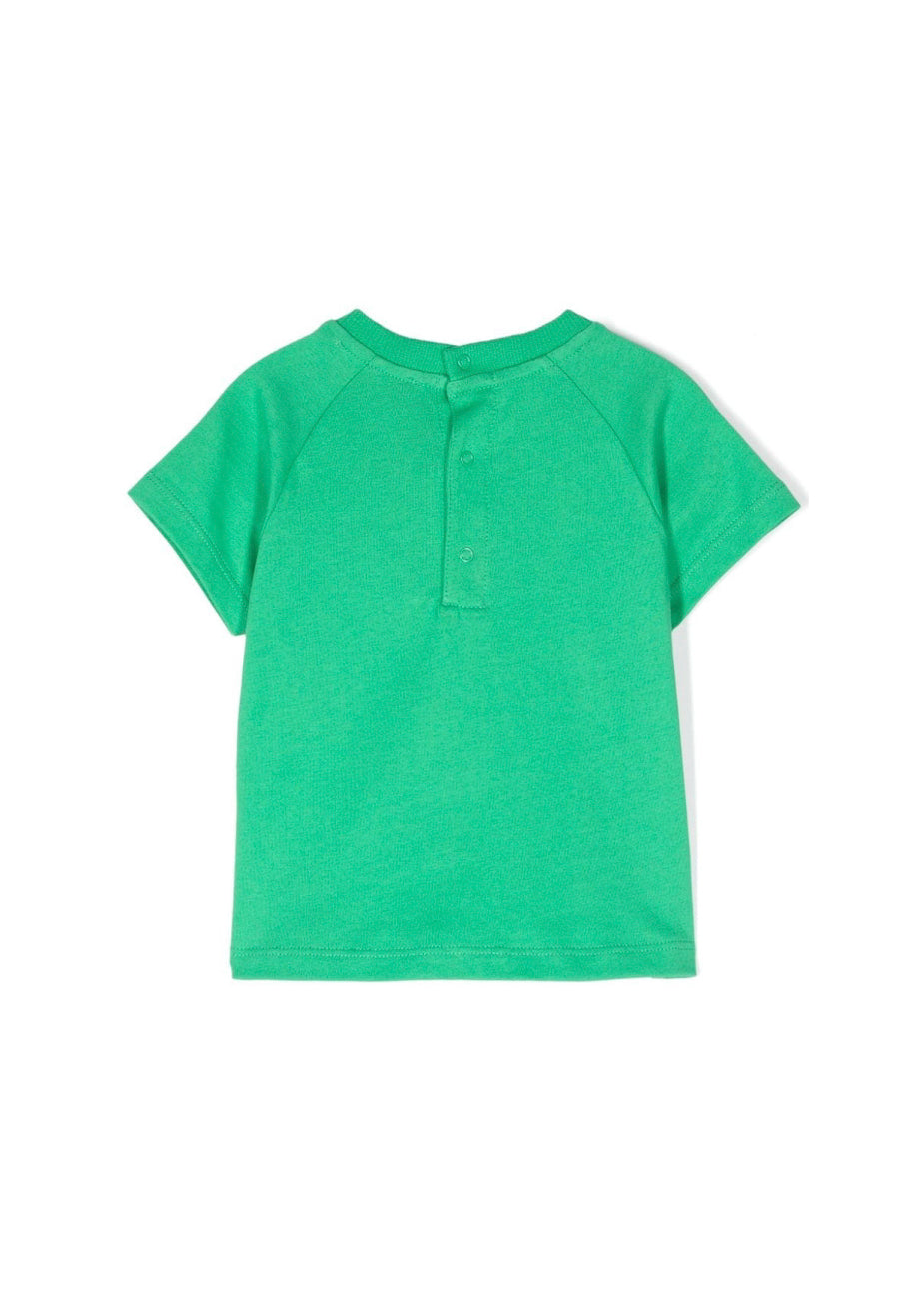 Moschino Kids T-shirt Verde Teddy Bear per Neonati