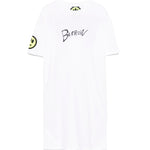 Barrow Kids Abito T-shirt Bianco con Stampa per Bambine