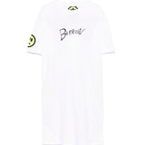 Barrow Kids Abito T-shirt Bianco con Stampa per Bambine