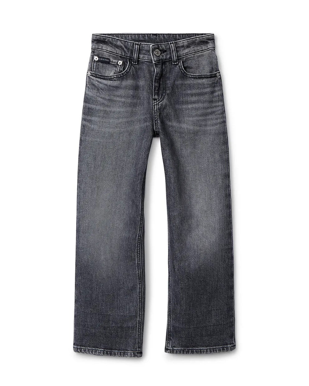 Calvin Klein Kids Denim Jeans Grigio Scuro per Bambini
