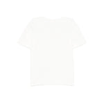 Elisabetta Franchi La Mia Bambina T-shirt Avorio con Ricamo Logo per Neonate