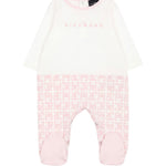 John Richmond Kit Tutina con Cappellino e Bavetta Rosa per Neonati
