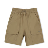 Boss Kids Bermuda Beige con Tasconi e Logo per Bambini