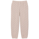 Lacoste Kids Pantalone Beige All-Over con Logo Unisex
