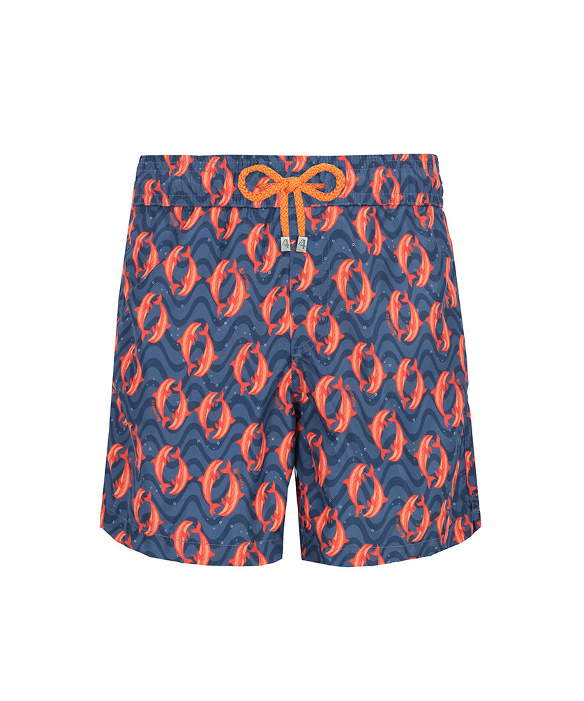 4giveness Kids Short Blu Fantasia Delfini per Bambini