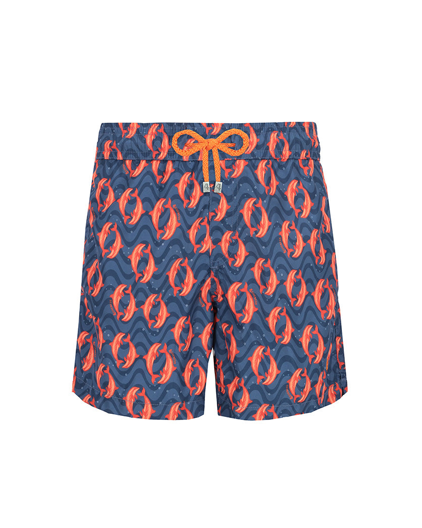 4giveness Kids Short Blu Fantasia Delfini per Bambini