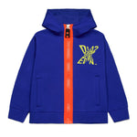 Dsquared2 Kids Felpa Blu con Cappuccio Sport EDTN per Bambini