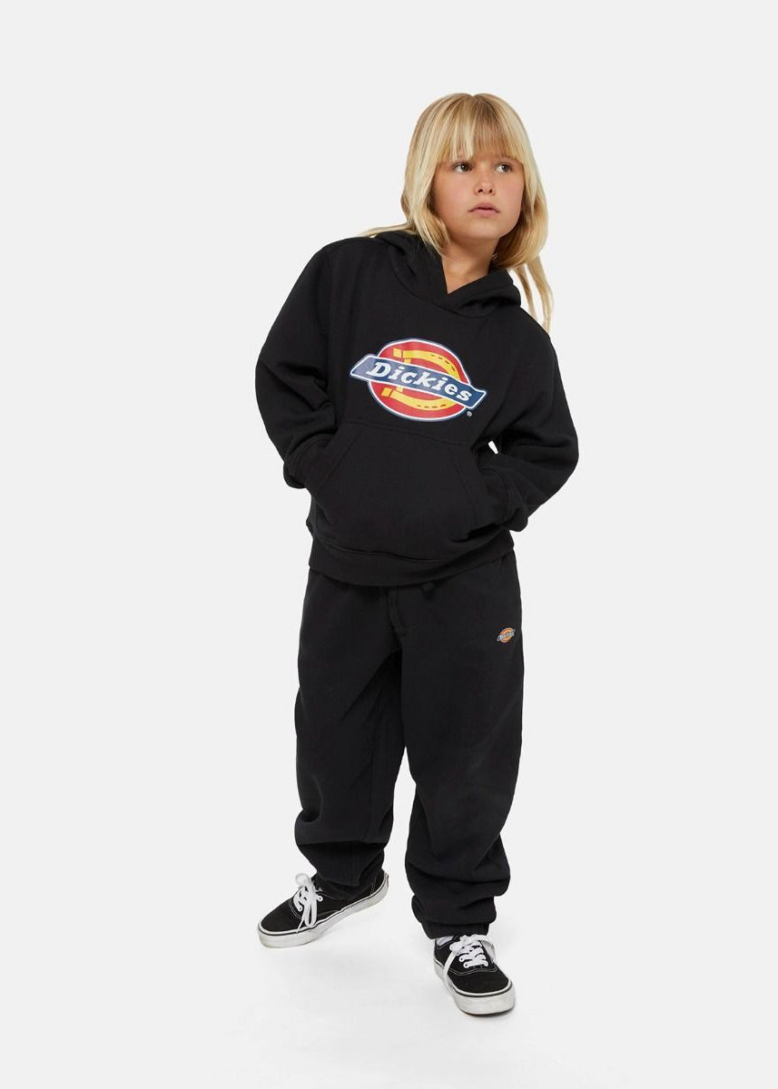 Dickies Kids Felpa Nera con Cappuccio con Logo per Bambini