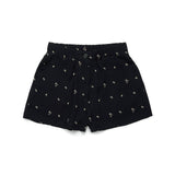 N°21 Kids Shorts Neri All over Palms per Bambine