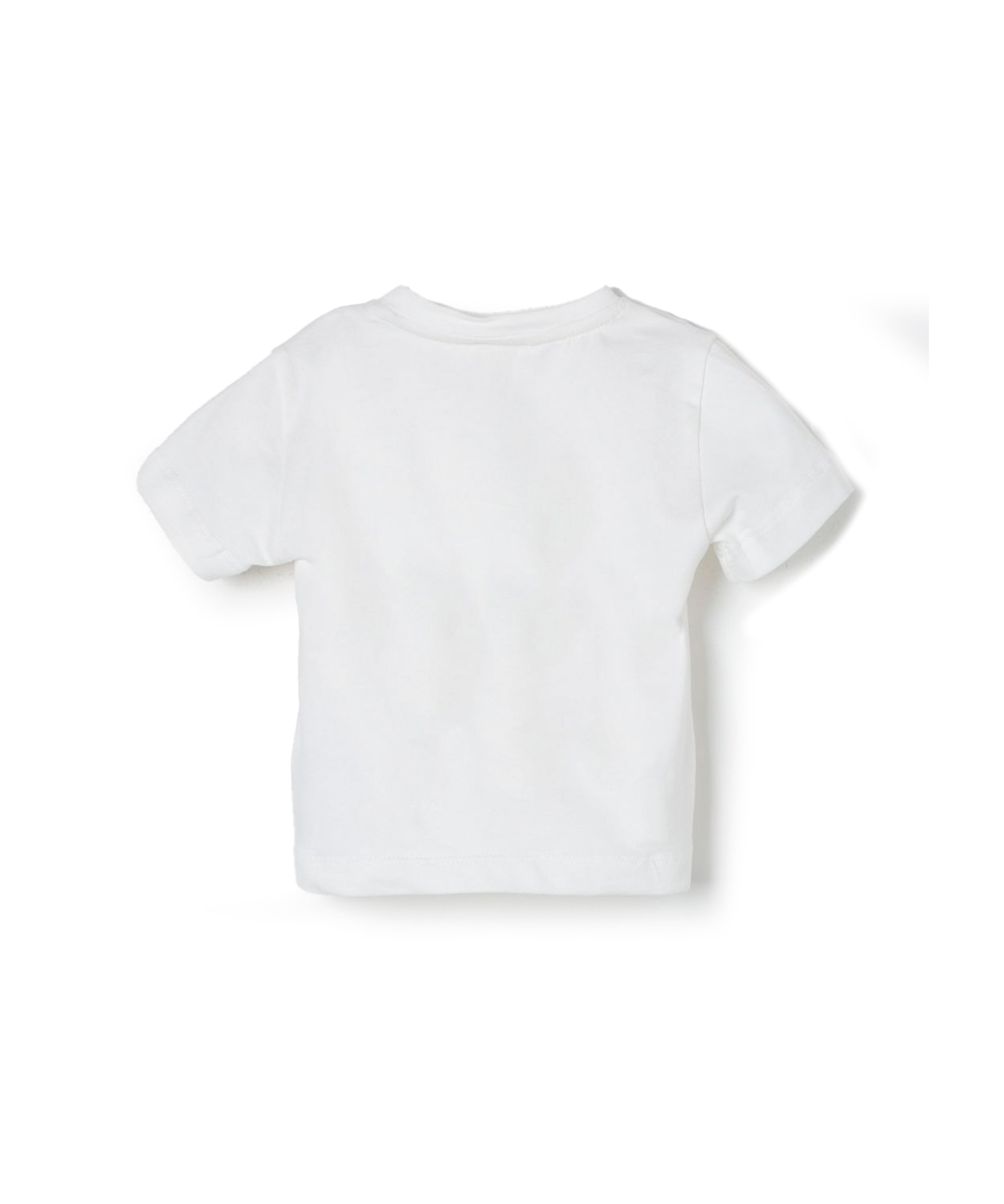 Elisabetta Franchi La Mia Bambina T-Shirt Panna con Logo (retro)