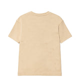 Msgm Kids T-Shirt Sabbia con Logo Ricamato per Bambini