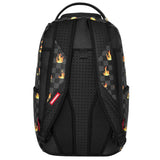 Sprayground Kids Zaino Nero Fantasia Fuoco Multicolor Unisex
