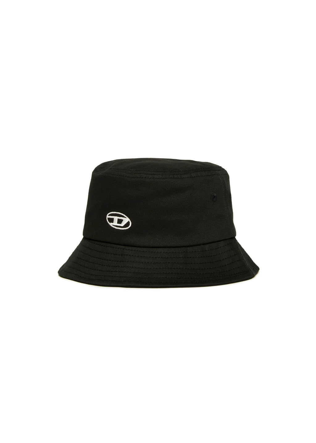 Diesel Kids Cappello Bucket Nero con Logo per Bambini