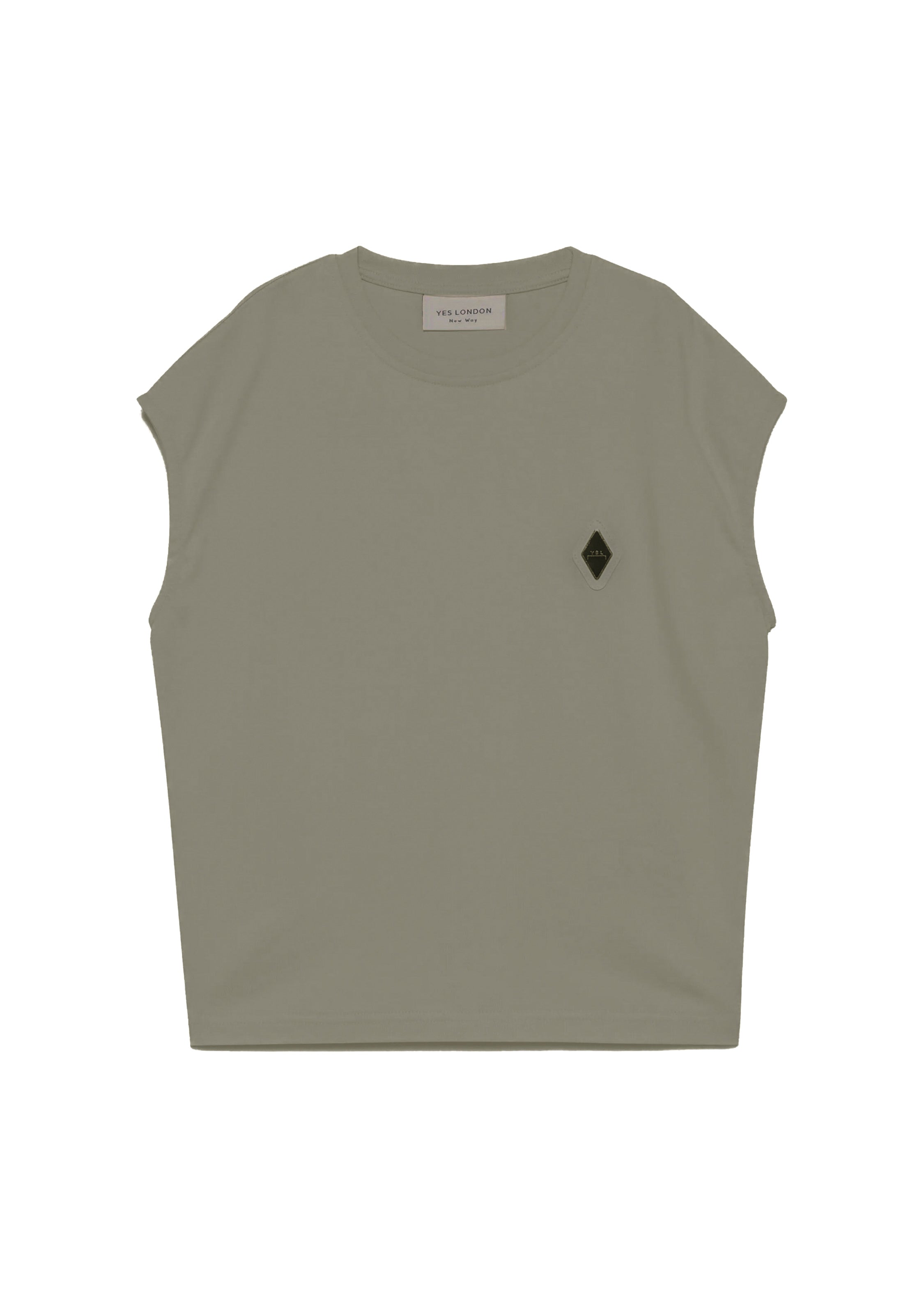 Yes London Canotta Fango con Logo per Bambini