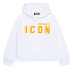 Dsquared2 Felpa con Cappuccio Bianca con Logo