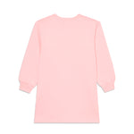 Moschino Kids Abito Rosa con Stampa Logo per Bambine