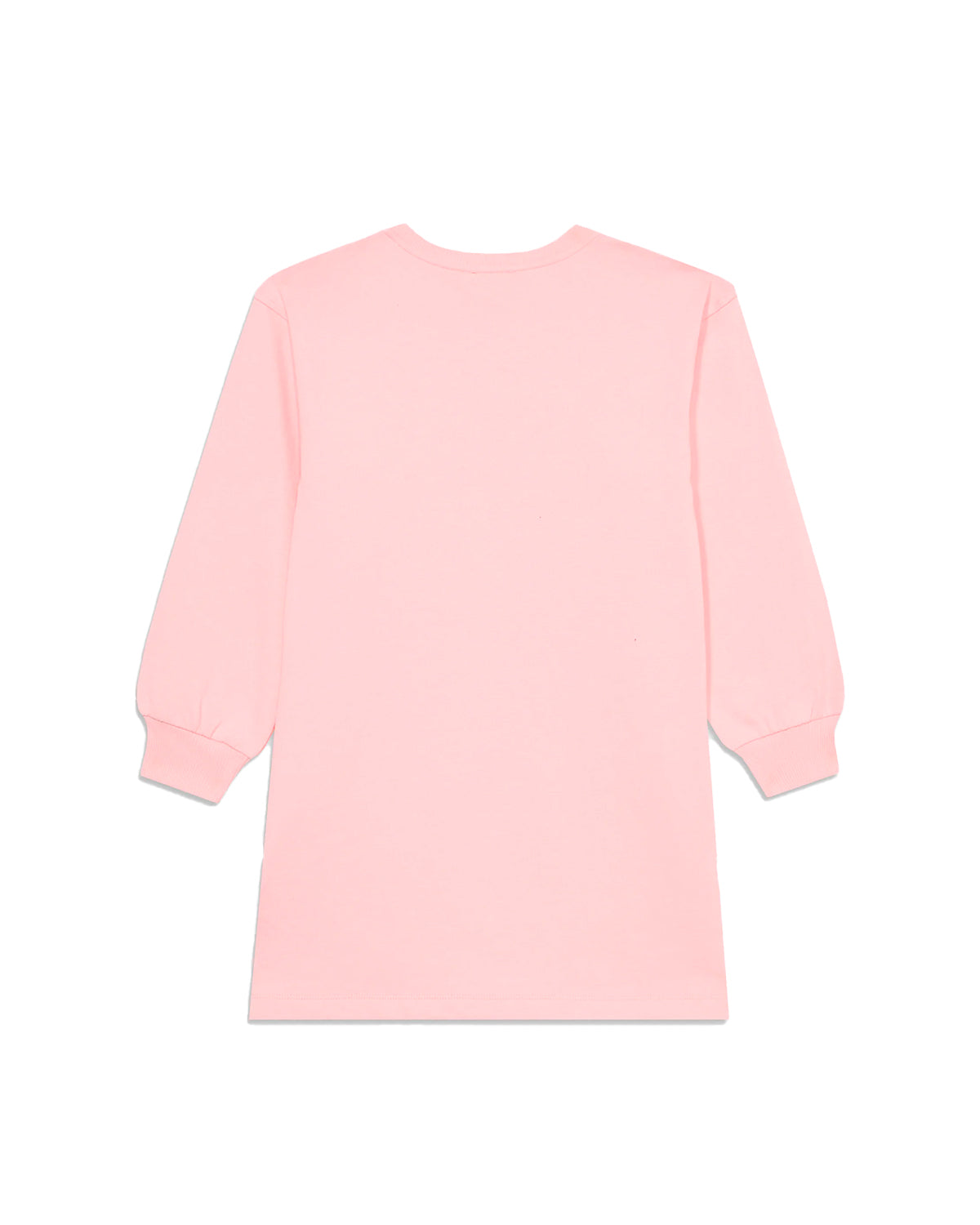 Moschino Kids Abito Rosa con Stampa Logo per Bambine
