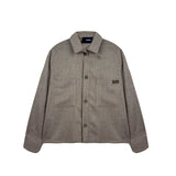 I'M Brian Kids Camicia Tortora con Tasca Frotale e Logo