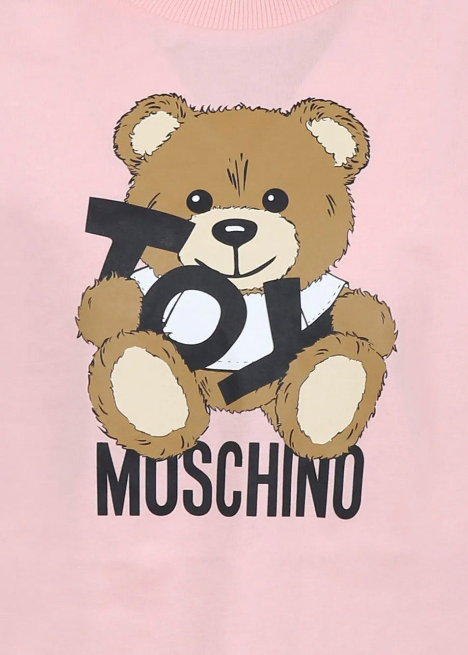 Moschino Kids T-shirt Rosa con Stampa Toy per Bambini