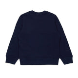 N°21 Kids Felpa Blu Girocollo con Stampa (retro)