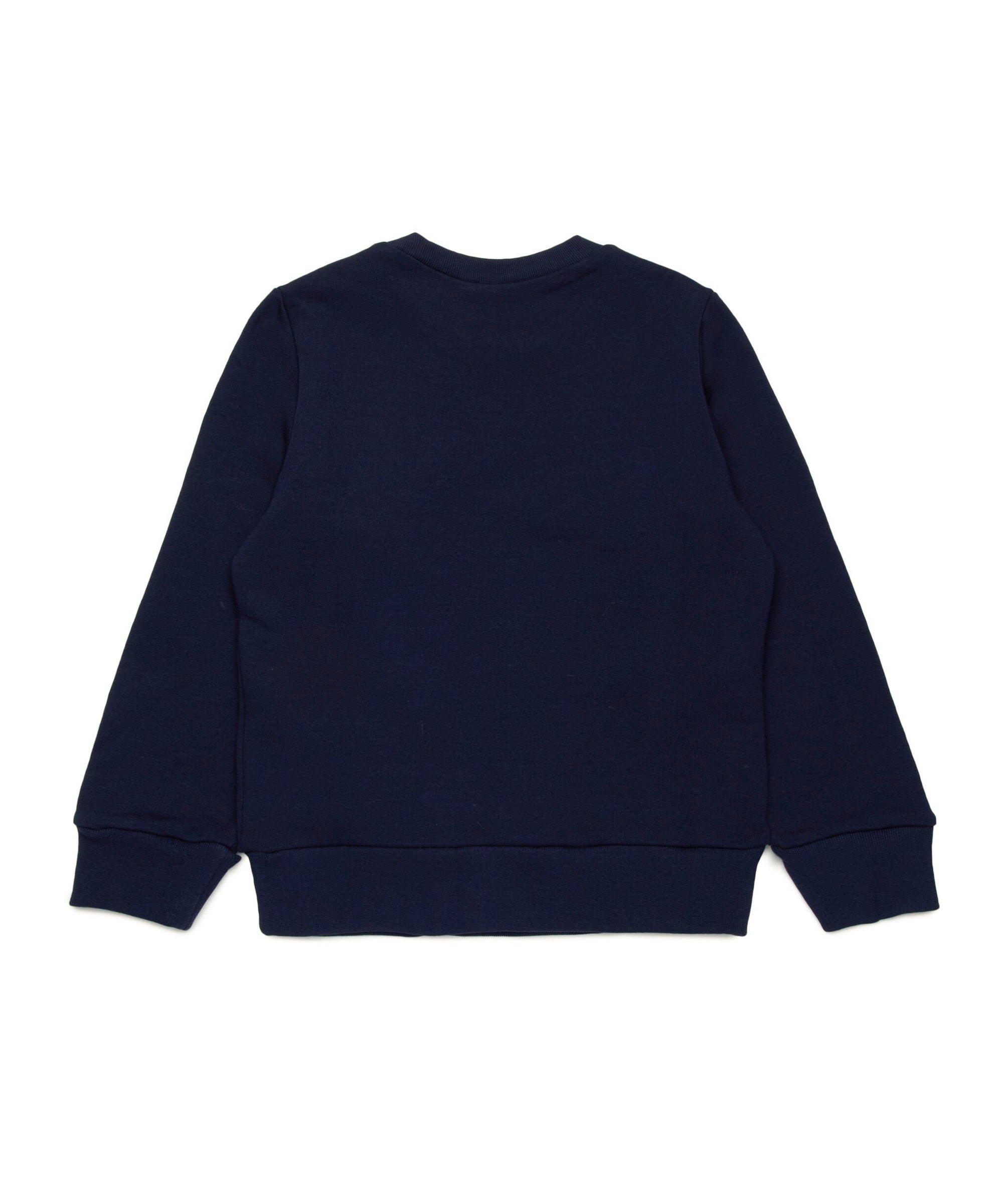 N°21 Kids Felpa Blu Girocollo con Stampa (retro)