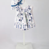 Minibanda Pagliaccetto con Cappellino Fantasia per Neonate