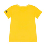 Moschino Kids T-shirt Gialla con Smile per Bambini (retro)