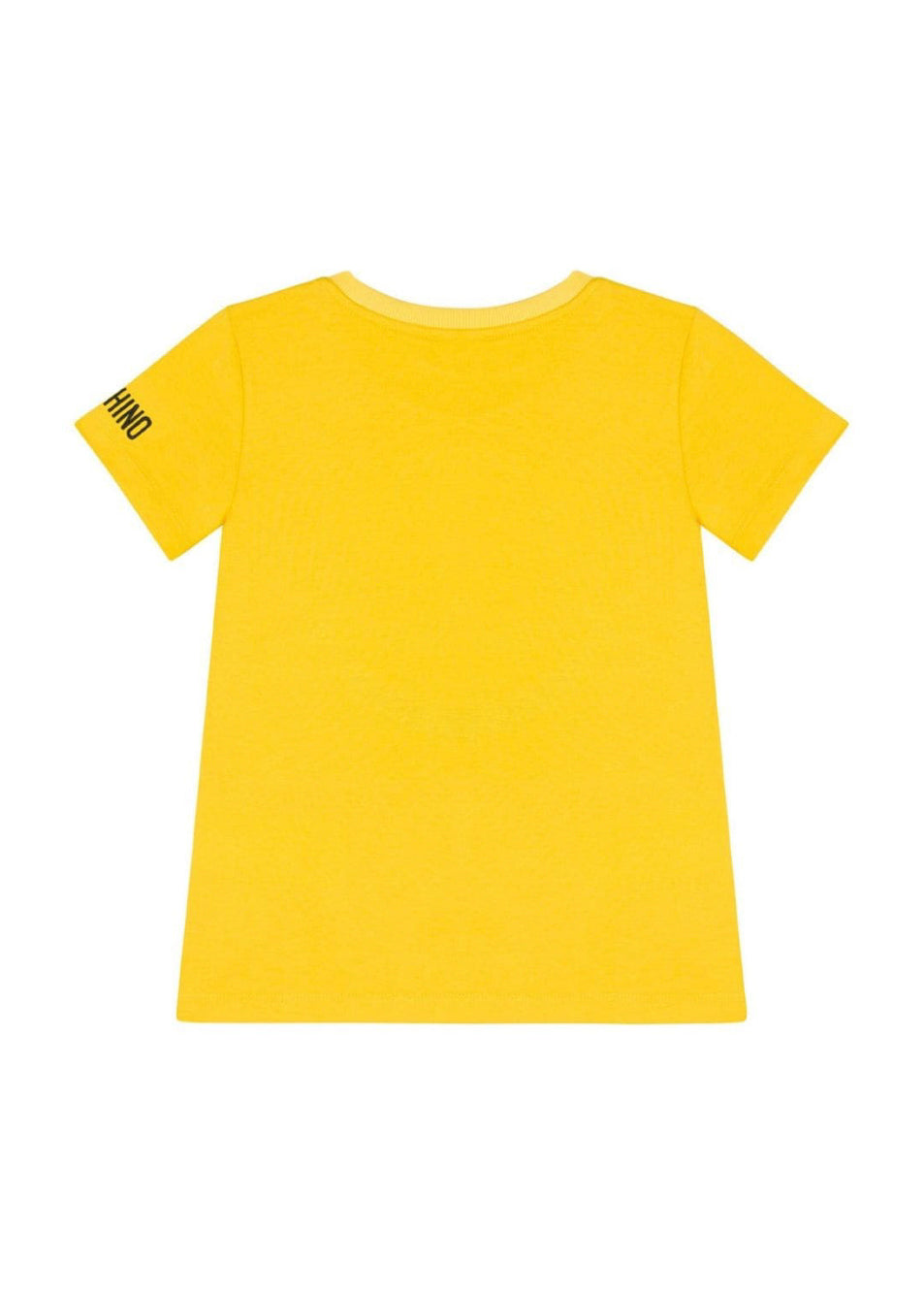 Moschino Kids T-shirt Gialla con Smile per Bambini (retro)