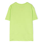 Pinko Kids T-shirt Lime con Logo e Strass (retro)