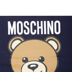 Moschino Kids Coperta Blu con Teddy Bear per Neonati (dettaglio)