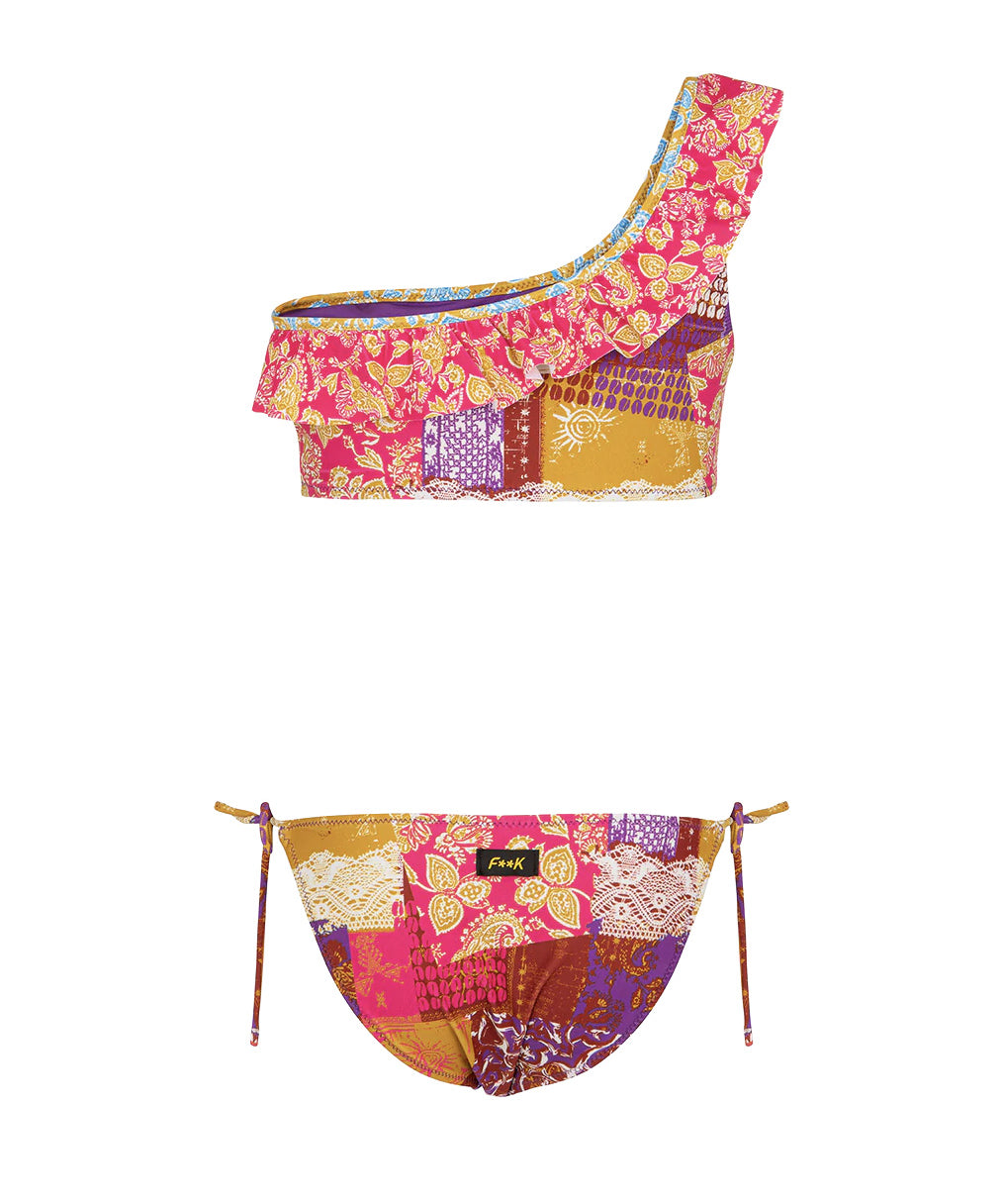 F**K Kids Costume Monospalla Fantasia per Bambine