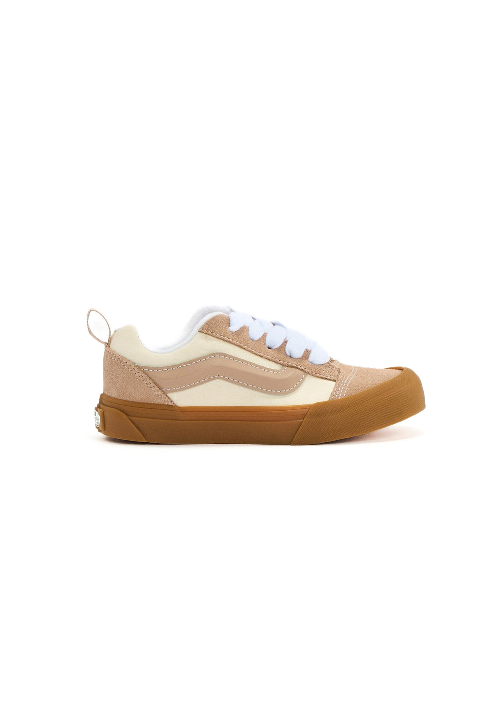 Vans Kids Knu Skool Beige/Marroni per Bambini