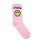 Barrow Kids Calzino Rosa con Stampa Smile per Bambine