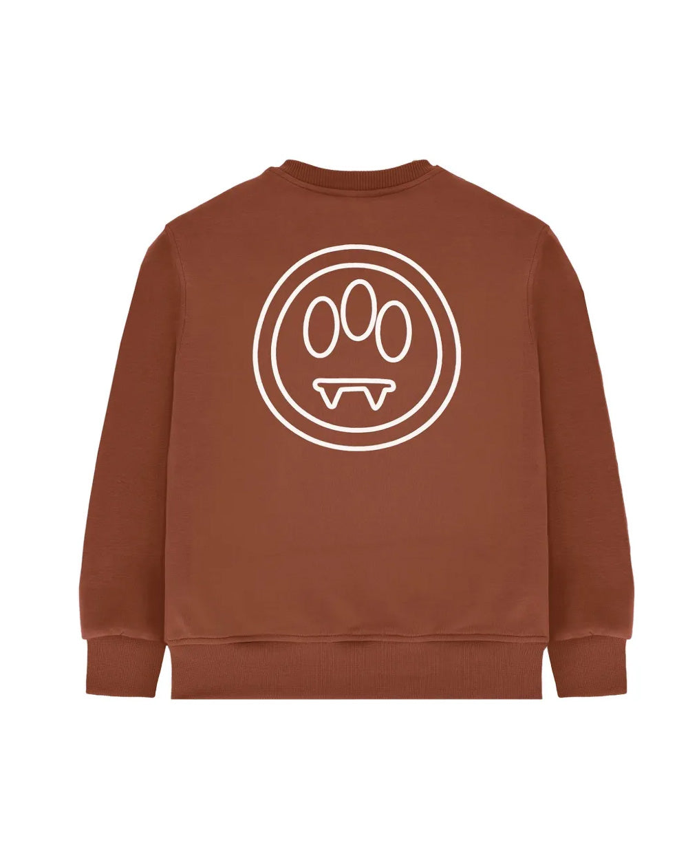 Barrow Kids Felpa Cioccolato con Stampa Logo Unisex