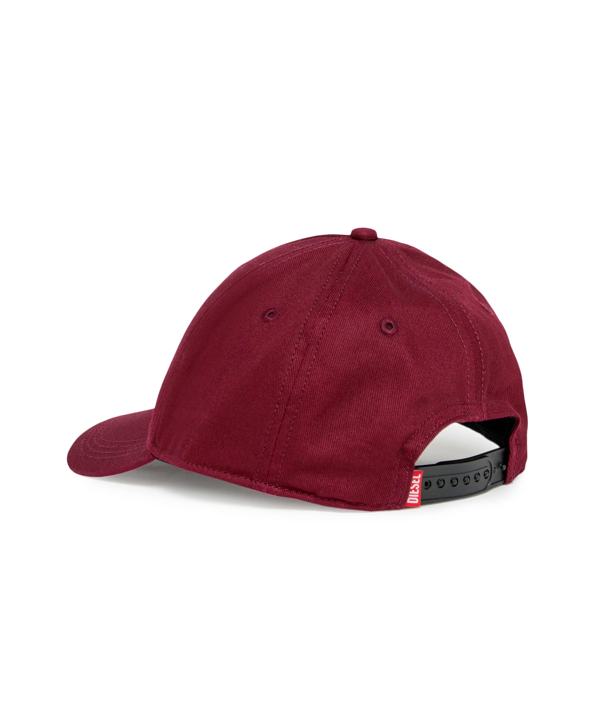 Diesel Kids Cappello da Baseball Bordeaux con Logo Oval Dper Bambine