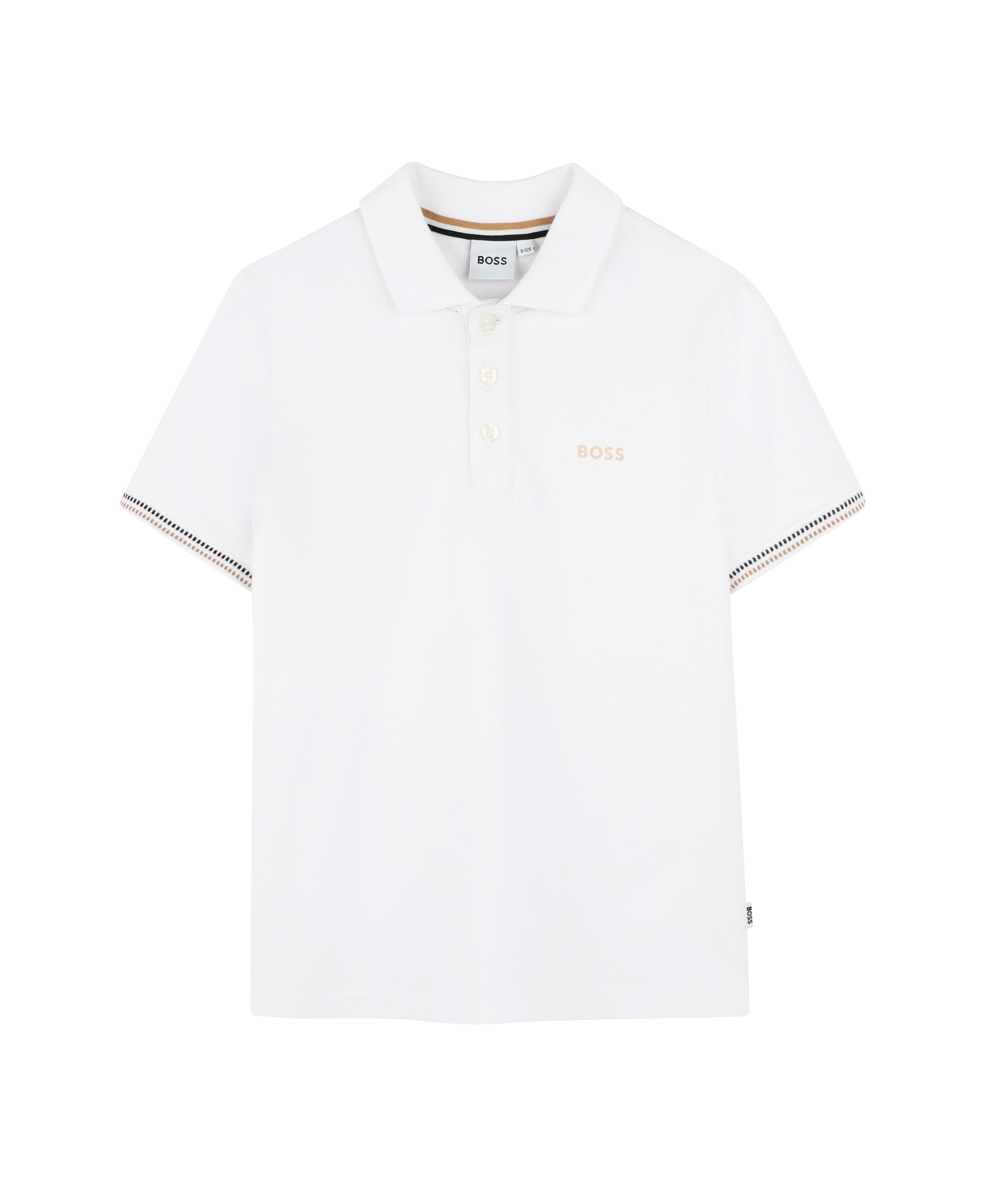Boss Kids Polo Bianca per Bambini