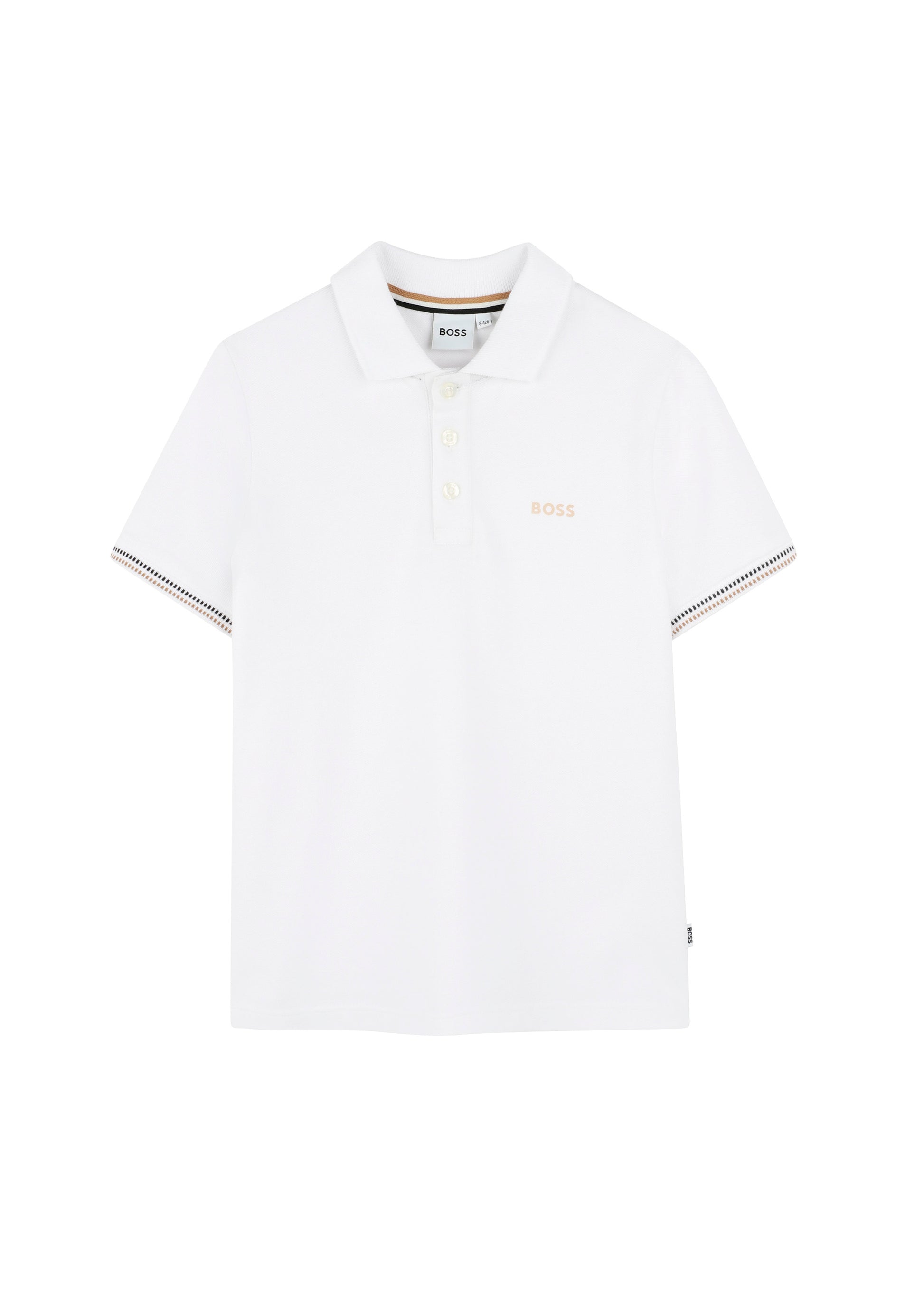 Boss Kids Polo Bianca per Bambini