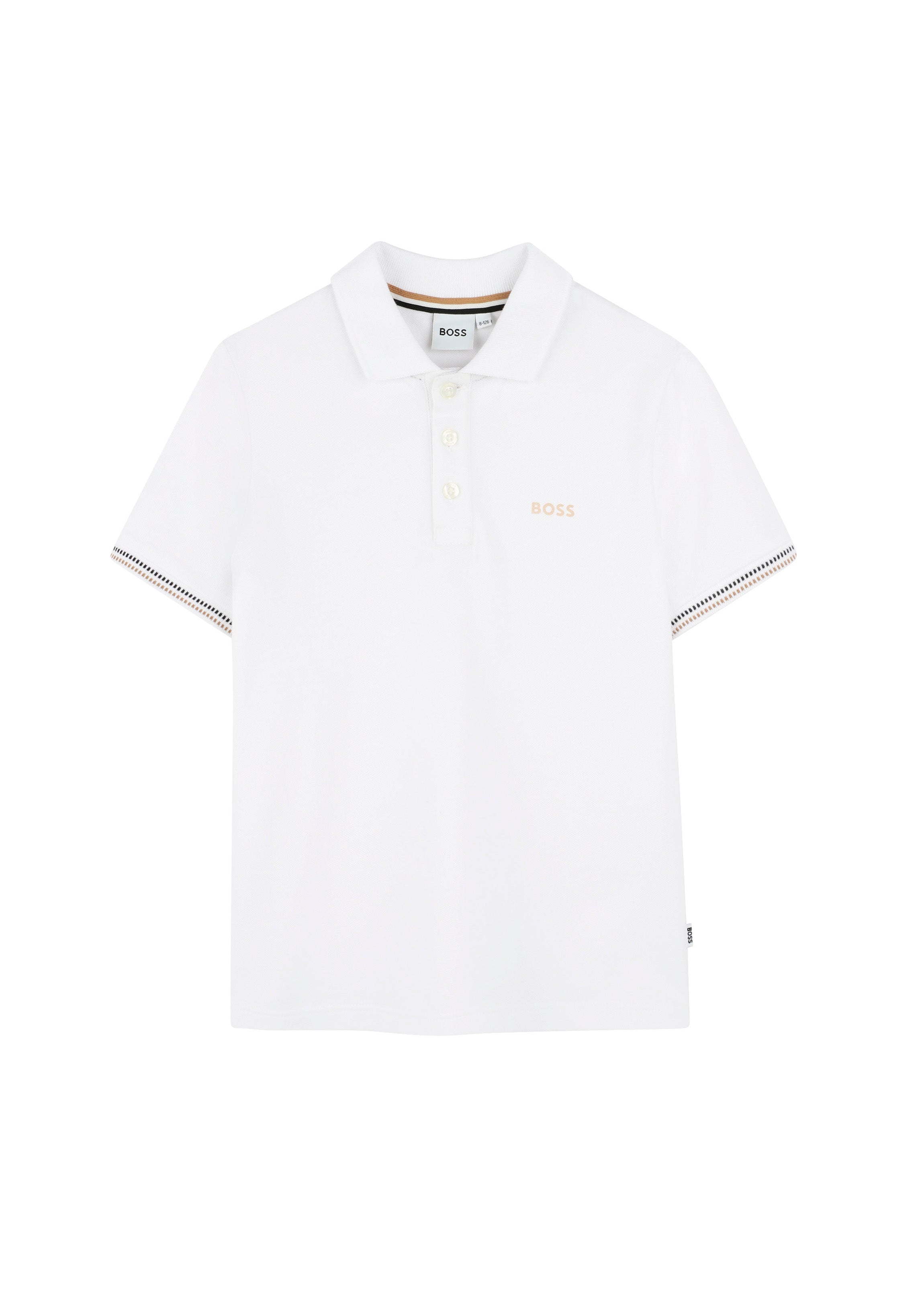 Boss Kids Polo Bianca per Bambini