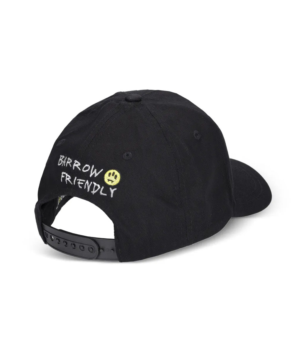 Barrow Kids Cappello Nero con Ricamo Teddy Unisex