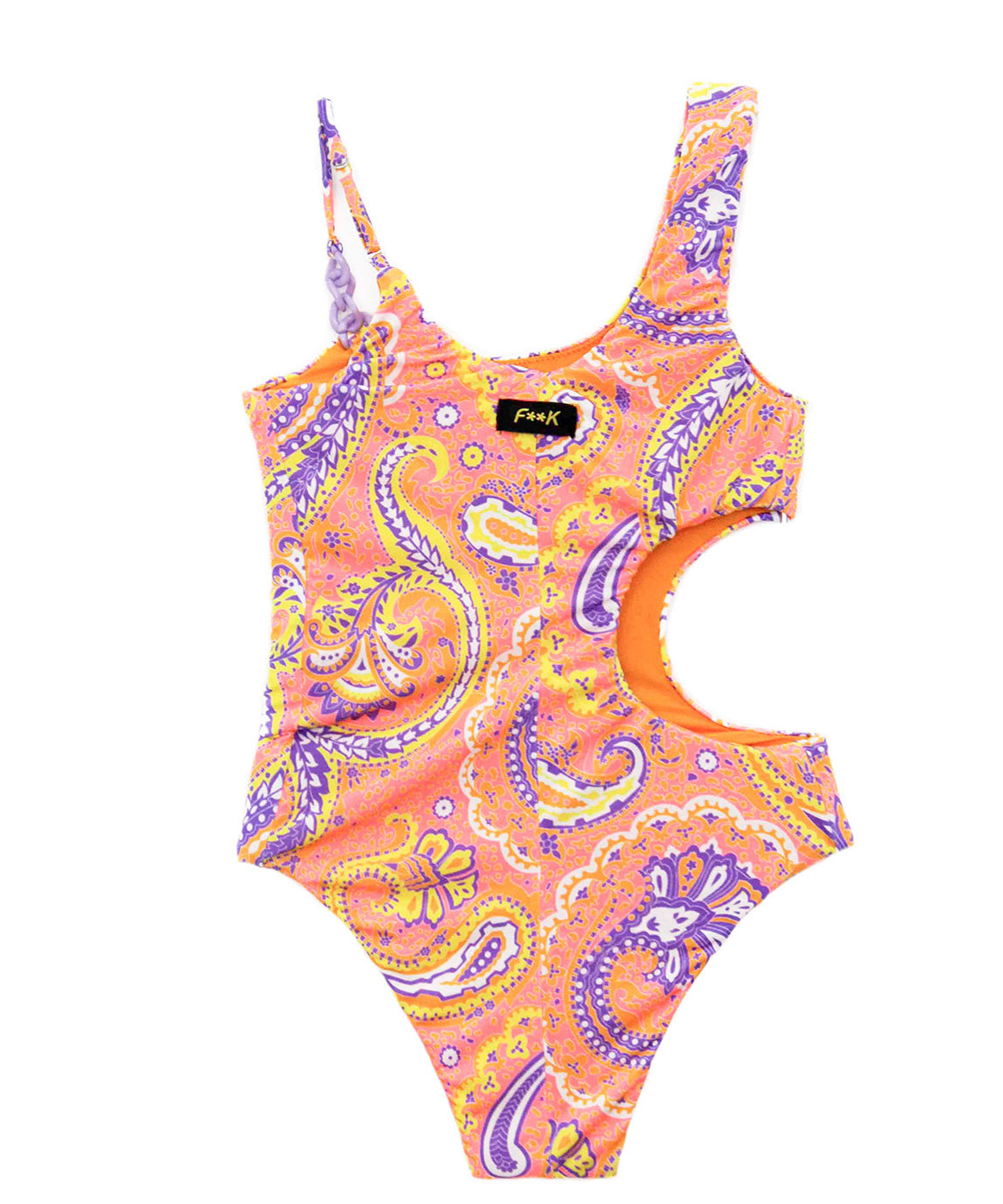 EffeK Costume Monokini Fantasia Arancione per Bambine